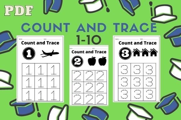 Download Count and Trace Numbers 1-10 - Trace numbers Collection