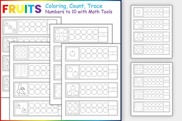 Download Count, Color &amp; Trace Numbers to 10 Math - Trace numbers Collection